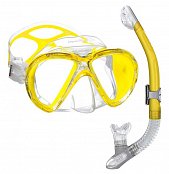 Maska + Šnorchl MARES X-VU LiquidSkin Set AKCE!! Žlutá