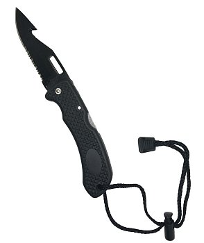 Potápěčský Zavírací Nůž FORCE BAT BLACK Černá