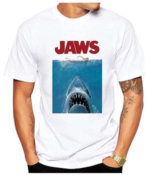 Triko Čelisti - JAWS - Pánské Tričko XXL