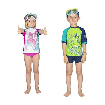 Triko Do Vody - MARES Rashguard SHIELD Kid - Dětské XL Fialová