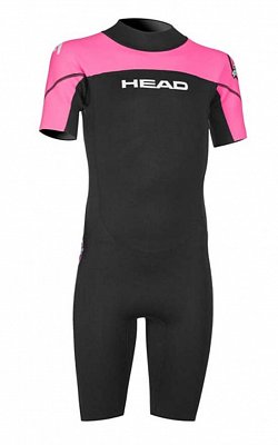 Krátký Dětský Neopren Head SEA RANGER JR WETSUIT 1,5 M Růžová