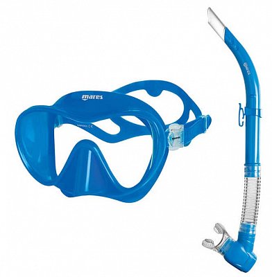 Maska a Šnorchl TROPICAL set + Ploutve X-ONE MARES  Modrá LXL 44 až 47