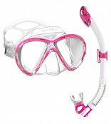 Maska + Šnorchl MARES LiquidSkin LADY Set  AKCE!! Růžová