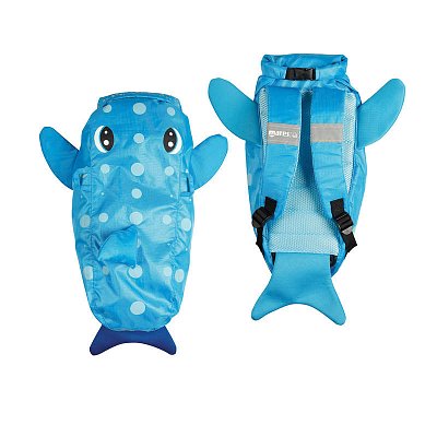 Maska + Šnorchl + Ploutve + Batoh - MARES SEA FRIENDS SET - Juniorský XL Modrá - Ryba