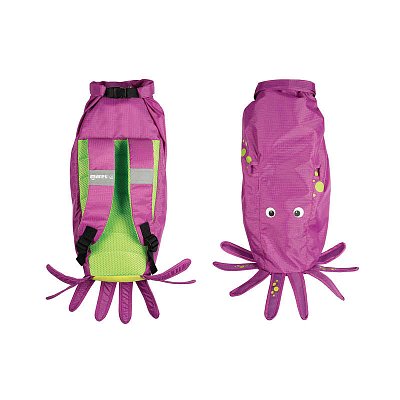 Maska + Šnorchl + Ploutve + Batoh - MARES SEA FRIENDS SET - Juniorský Modrá - Ryba ML