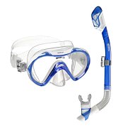 Maska + Suchý Šnorchl - Mares VENTO JR DRY Combo - Dětský Růžová