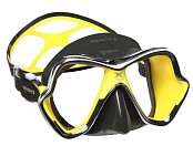 Potápěčská Maska MARES X-VISION CHROME LIQUIDSKIN Černá - Žlutá