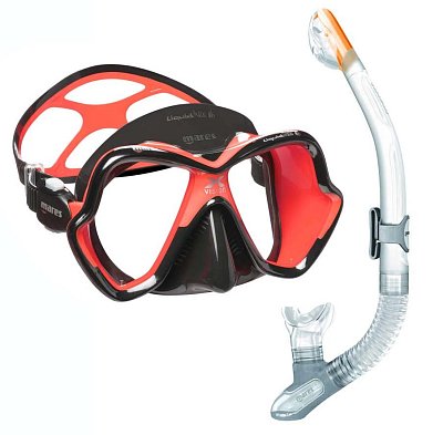 Potápěčská Maska MARES X-VISION ULTRA LS LiquidSkin + Suchý Šnorchl ERGO DRY Černá
