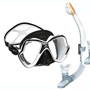 Potápěčská Maska MARES X-VISION ULTRA LS LiquidSkin + Suchý Šnorchl ERGO DRY Černá - Bílá