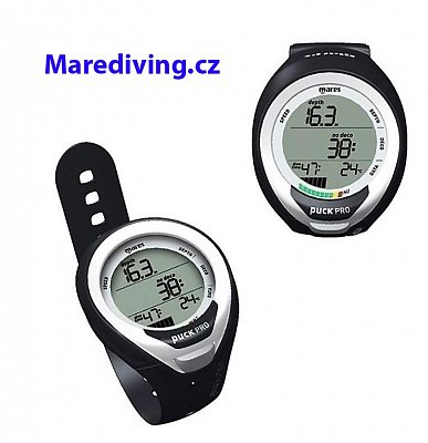Potápěčský Počítač MARES PUCK PRO PLUS Černá - Bílá