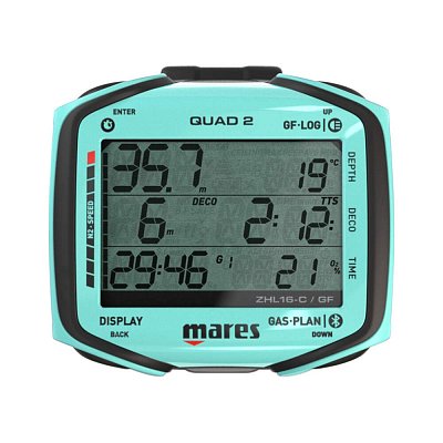 Potápěčský Počítač MARES QUAD 2 Modrá