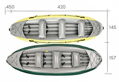 RAFT GUMOTEX ONTARIO 450 S Zelaná / Šedá