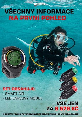 Potápěčský Počítač MARES SMART AIR + SONDA Černý